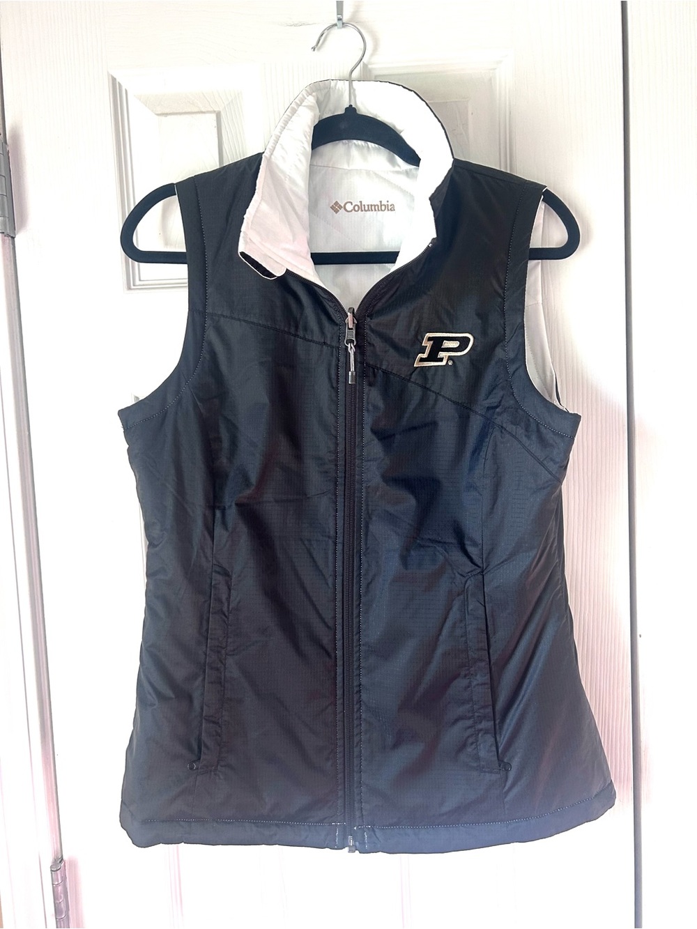 Columbia x Purdue Boilermakers Reversible Puffer Vest – Women’s Small